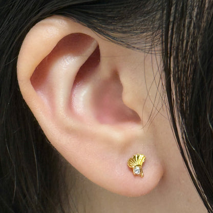 Ginkgo Grace Ear Studs